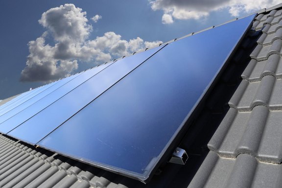 Warmwasseraufbereitung mit Solaranlage